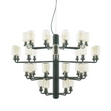 Spend this time at home to refresh your home decor style! Amp Chandelier Large Gold Green Normann Copenhagen