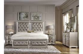 Couture Silver Panel Bedroom Set From Pulaski Coleman Furniture Large Wall Mirror Mirror Wall Living Room White Wall Mirrors