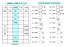Converting percentages (nicola middleton) doc (welsh translation by rebeca james) doc; Percentages