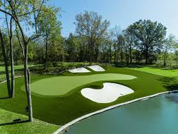 A look at the no. 12th Hole At Augusta Replica Installation Synlawn
