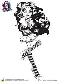 coloriage monster high clawdeen wolf licorne pusheen chat