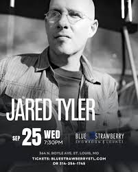 Singer-songwriter Jared Tyler comes to Blue Strawberry TONIGHT at 7:30pm!  Playing Dobro with Malcolm Holcombe since 1999, he has also worked with  artists such as Emmylou Harris, John Moreland, John Fulbright, and