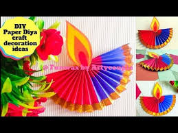 Diy Paper Diya For Diwali Decoration Paper Craft Decoration Ideas For Diwali Christmas Make Diya Youtube Decor Crafts Paper Crafts Crafts
