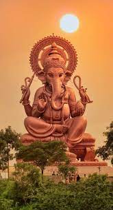 Gift it to a friend who you feel needs blessing of lord ganesh and see his. Lord Ganesha Statue Sunset Mobile Wallpaper Indian God Lord Ganesha Paintings Ganesha Pictures Ganpati Bappa Wallpapers