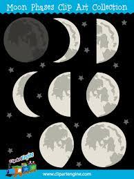 Our Moon Phases Clip Art Collection Is A Set Of Royalty Free Vector Graphics That Includes A Personal And Commercial Use Clip Art Art Essentials Free Clip Art