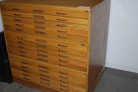 Each cabinet holds 1,000 large documents. Used Flat Files Roll Files Plan Racks Hopper S Drafting Furniture