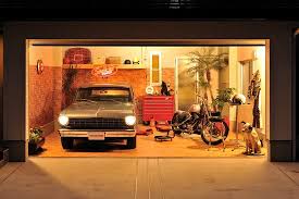 インナーガレージのある暮らし 倉庫改造 ガレージハウス ガレージのアイデア