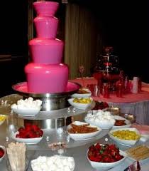 Pink Chocolate Fountain Chocolate Fountain Recipes Chocolate Fountains Pink Chocolate