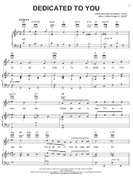 Ella Fitzgerald Dedicated To You Sheet Music Pdf Notes Chords Jazz Score Piano Vocal Guitar Right Hand Melody Download Printable Sku 26250