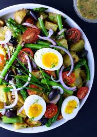 Spring Vegetable Nicoise Potato Salad Frydae Spring Side Dish Recipe Healthy Salad Recipes Spring Recipes Cookout Food