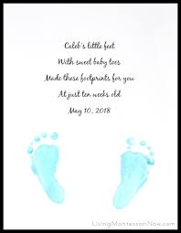Maybe you would like to learn more about one of these? Baby Footprint Keepsake For Mother S Day Father S Day Or Grandparents Day Free Editable Poem Printable Living Montessori Now