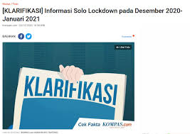 Beda lockdown corona dan lockdown secara umum. Salah Pemerintah Kota Surakarta Menetapkan Lockdown Per 10 Desember 20 Januari 2021 Hoax Buster Covid19 Go Id
