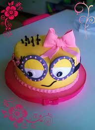 You can bake any style of minion a normal two eye or a cute one eye minion. Minion Girl Minion Birthday Cake Cinderella Cupcakes Minion Birthday Party