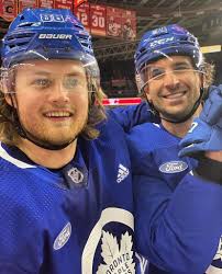 John tavares (born september 20, 1990) is a canadian professional ice hockey centre and captain of the toronto maple leafs of the national hockey league (nhl). Here Is A Picture Of John Tavares Smiling And William Nylander Leafs