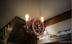 Rustic Style Loft Vintage Industrial Pendant Lights Simple Wood Gear Shape Antique Pendant Lamp Creative Edison Bulb Light Fixtures Lamparas Lights For Ceiling Pendant Light Kitchen From Zhangritao123 170 86 Dhgate Com