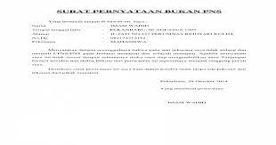 Surat pernyataan yang bertanda tangan di bawah ini : Contoh Surat Pernyataan Bukan Cpns Pns Contoh Surat