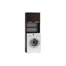 Une buanderie avec une machine à laver et sèche linge en. Como Meuble Pour Machine A Laver 64x183x30 Espace De Rangement Buanderie Lave Linge Salle De Bain Avec Placard Etageres Wenge Cdiscount Maison