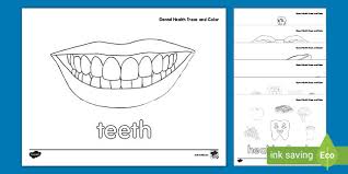 You can use our amazing online tool to color and edit the following dental coloring pages. Dental Health Coloring Pages Trace And Color Activity K 2