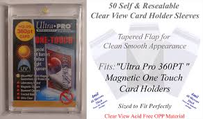 25 ultra pro 130pt magnetic one touch uv card holders thick jersey cards new !! Superior Fit Sleeves For Ultra Pro 360 Pt One Touch Magnetic Card Holders