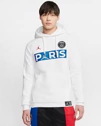 Paris saint germain graphic on chest. Paris Saint Germain Fleece Pullover Hoodie Nike Sg