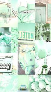 Wallpaper Background Collage Aesthetic Music Color Mint Green Paris Mint Green Aesthetic Mint Green Wallpaper Iphone Mint Green Wallpaper