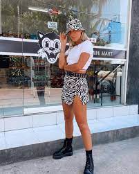 Motel Bucket Hat In 90 S Zebra By Motel Hat Outfits With Hats Fashion Outfits Festival Outfits