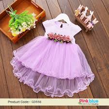 First Birthday Baby Girl Lavender Party Dress One Year Frocks Online Girls Floral Dress Newborn Baby Dresses Baby Girl Dresses