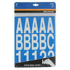 Buy Hillman 847008 2 Inch White Letters Numbers Set