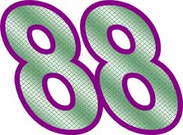 Race Car Number - 88 - Details | harrisdecals.com