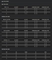 guys size charts128