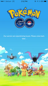Pokemon Go Servers Are Down Apparently Taken Down By Ddos Server Down Error