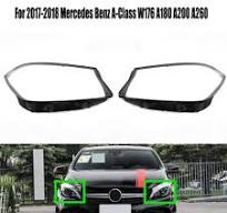 Headlight Lens Pair for Mercedes Benz A-Class W176 A180 A200 A260 2017-2018