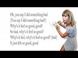 Maybe you would like to learn more about one of these? Taylor Swift I Did Something Bad Lyrics Youtube