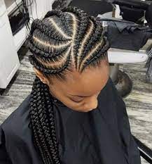61 Attractive Ghana Braids Ponytails Styles For Black Women Fashionuki This has been described as the perfect hairstyle for black females with oblong face. 61 attractive ghana braids ponytails