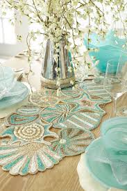 Coastal Tabletop Entertaining Aqua Turquoise Sea Glass So Pretty Pier 1 Beach House Decor Coastal Decor Beach Decor