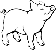 The kid's show is broadcast. Coloring Page Pigs Coloring Home