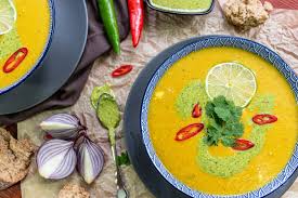 Delicious and easy to make tasty corn and coconut soup. Mais Kokos Orangensuppe Mit Koriander Walnuss Pesto For The Hearts Kitchen Die Kuche Mit Herz Von Christian Schafer Kreative Einfache Vegane Rezepte Fur Jeden Tag