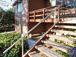 The hand rail design is simple: 21 Deck Railing Ideas Examples For Your Home Simplified Building