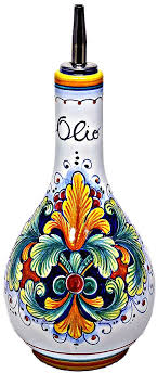 Extra virgin oils go bad more quickly than virgin or refined oils. Italian Ceramic Olive Oil Bottle Dispenser