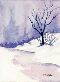 See more ideas about winter watercolor, watercolor, watercolor landscape. Cool Winter Landscape Winter Watercolor Art Watercolor Art