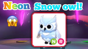 I wont a neon pet every pet in adopt me. Making Neon Snow Owl In Adopt Me Youtube