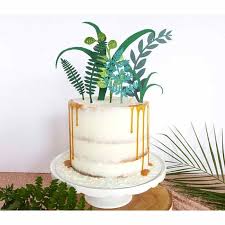 Dónde colocar la decoración con plantas. Gran Oferta Plantas Verdes Naturales Para Decoracion De Tartas Banderas De Cupcake Laser Fiesta De La Selva Cumpleanos Baby Shower Suministros De Decoracion Suministros De Decoracion De Pasteles Aliexpress