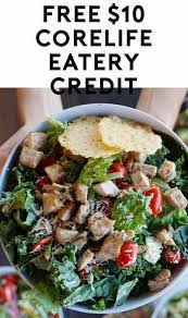 Free 10 Corelife Eatery Credit Yo Free Samples Eatery Food Meals