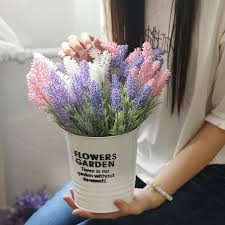 Artificial fake silk lavender baby's breath flower wedding bouquet home decor. Buy Lavender Fake Flower Rose Hand Made For Home Decor Cabaltica Cabalticarepublic