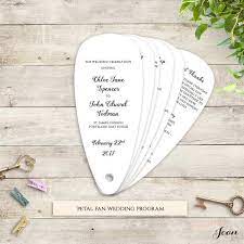 Petal Fan Wedding Program Printable Template Diy Fan Wedding Etsy Uk Wedding Program Fans Wedding Fans Diy Wedding Program Fans