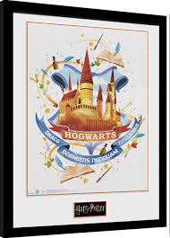 Harry image illustration painting magical artwork rowling hogwarts art ancient. Harry Potter Hogwarts Paint Framed Poster Buy At Europosters