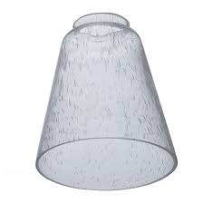 Clear Seeded Glass Vanity Light Shade