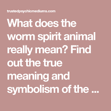 The Worm Spirit Animal A Complete Guide To Meaning And Symbolism Horse Spirit Animal Spirit Animal Raven Spirit Animal