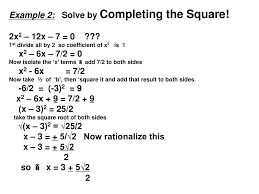 Learn how to solve a quadratic equation by completing the square. Solve By Completing The Square Calc Quadratic Equation Solver Completing The Square Calculator Tessshebaylo Certain Other Types Of Integrals Involving Quadratic Functions Can Be Evaluated Using Trigonometric And Hyperbolic