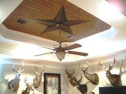 Faux Bois Ceiling With Trompe L Oeil Star Medallion Painted With Modern Masters Metallic Paints By Scribble Faux Painting Walls Ceiling Fan Ceiling